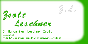zsolt leschner business card